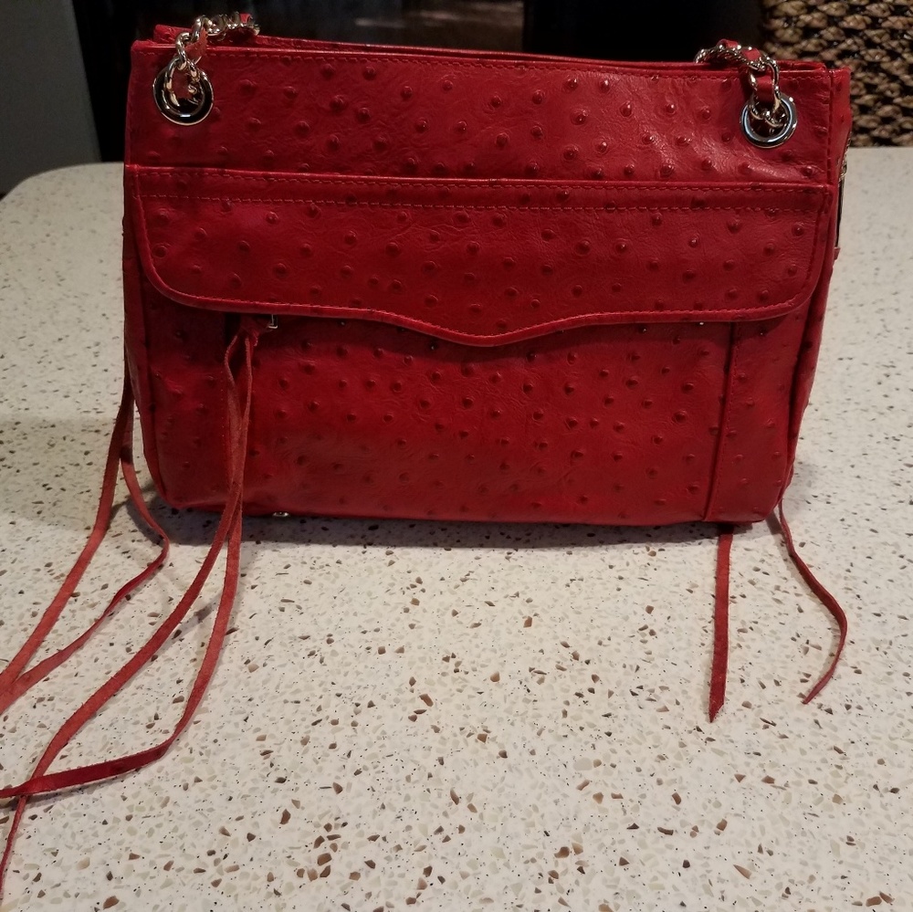 Rebecca Minkoff Ostrich inspired handbag